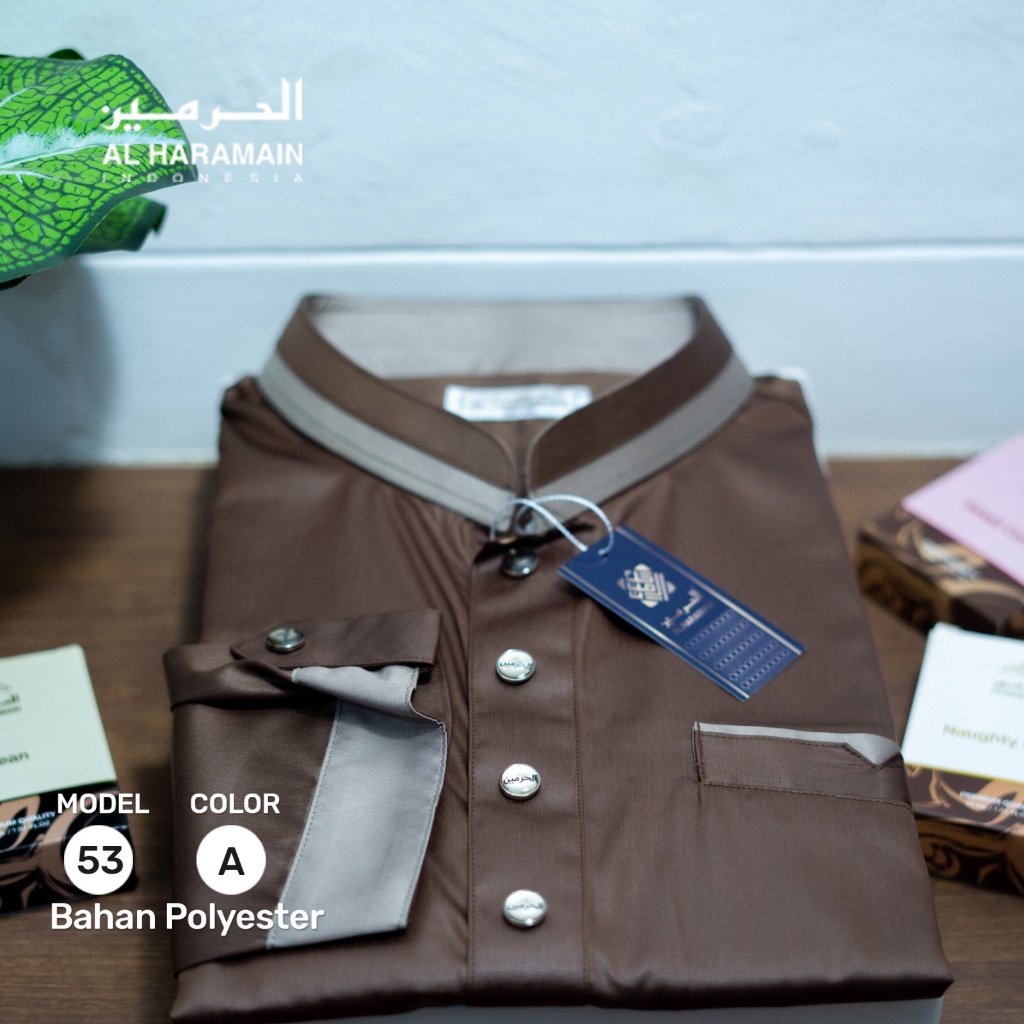 AL Haramain Kurta Kombinasi (53) | Coklat Tua | Coklat Susu | Navy | Abu | Hitam | Maroon baju musli