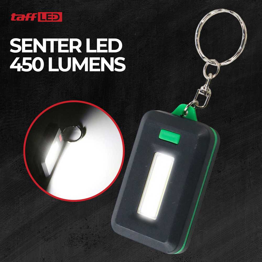 TaffLED Senter LED Model Kunci Mobil COB 450 Lumens - ZK20 -FG37