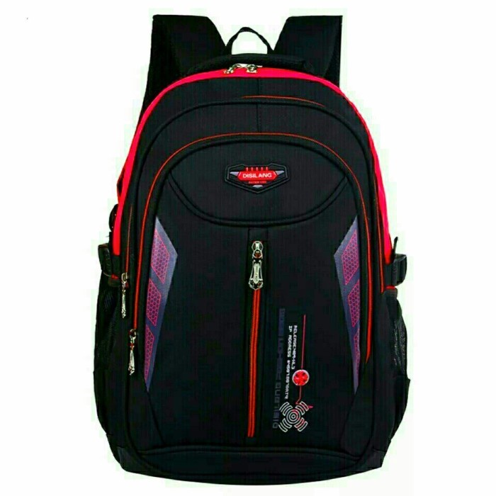 TAS RANSEL PRIA BUKAN EIGER MURAH POLO BACPACK GENDONG PUNGGUNG - Merah