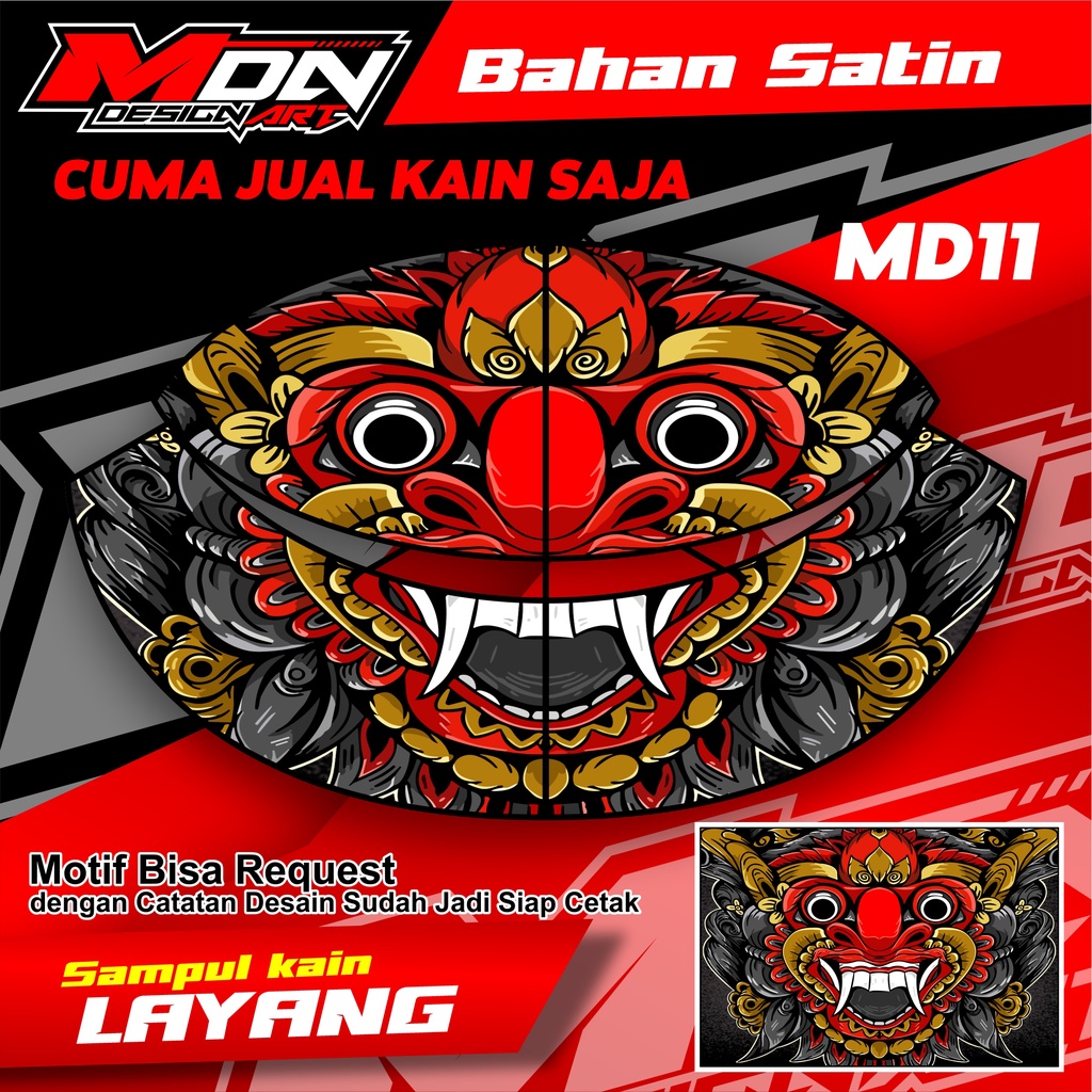 Kain Layangan Gapangan Pegon Lembaran Full Printing Bahan Satin High Quality