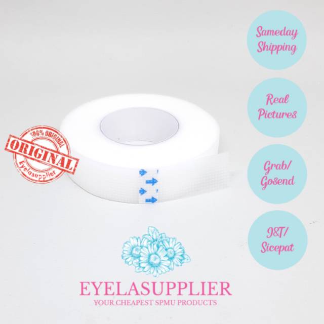 

Micropore Premium PE 12mm x 910 cm 9 meter 1/2 inch Paper Roll Micro Eyetape Isolatip Kertas Premium Plastik PE non-woven Japan Tape Jepang