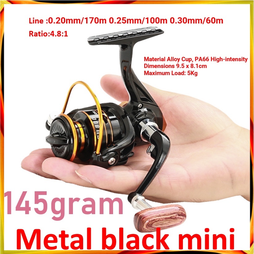 Touchstore1 Reel Pancing Ril Pancing Laut besar Drag Mini 800 Series Rell Metal Riil Pancing Laut Ri