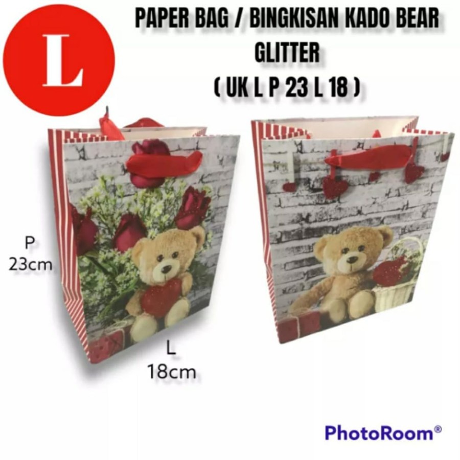 

PAPER BAG / TAS KADO BERMOTIF LUCU KARTON PREMIUM DENGAN TALI NILON UK L