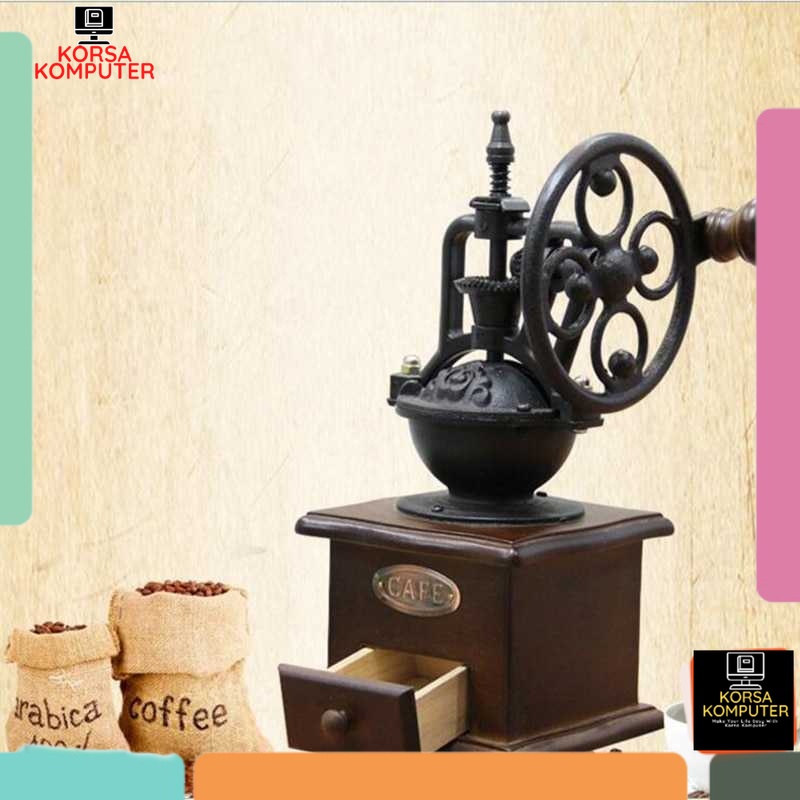 Alat Penggiling Kopi Manual Coffee Grinder Mesin Penggiling Kopi Cafe Coffee Giling