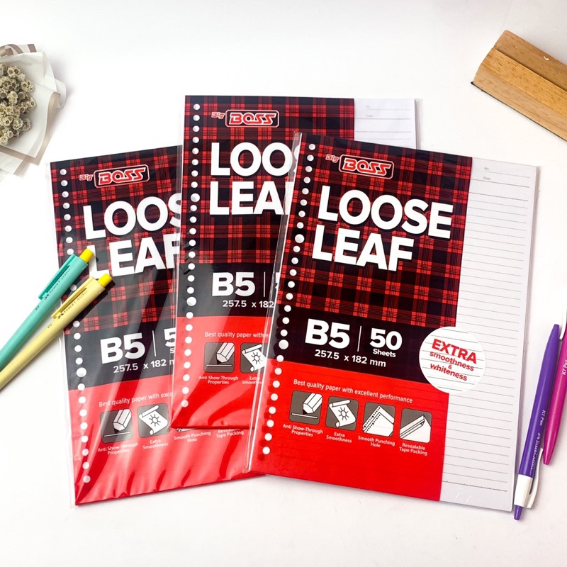 

LOOSE LEAF B5 50 LEMBAR / ISI BINDER B5 (ISI 50 LEMBAR)