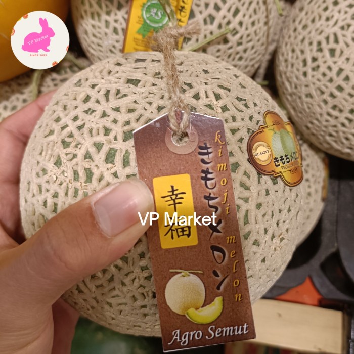 

Melon Kimoji Jepang Segar Manis Lembut Daging Hijau