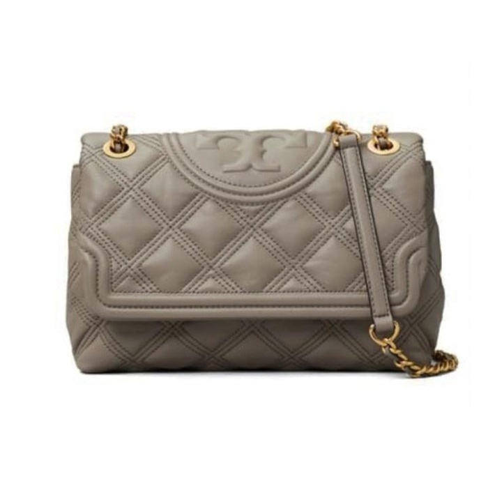 VS Tas Tory Burch 56716 Fleming Soft Medium ConvertibleShoulder GreyHeron Vvs