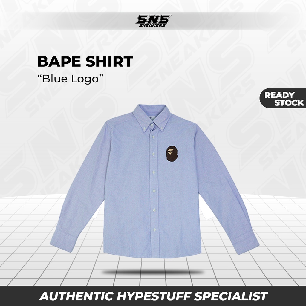 Kemeja Bape Biru 100% Original Authentic