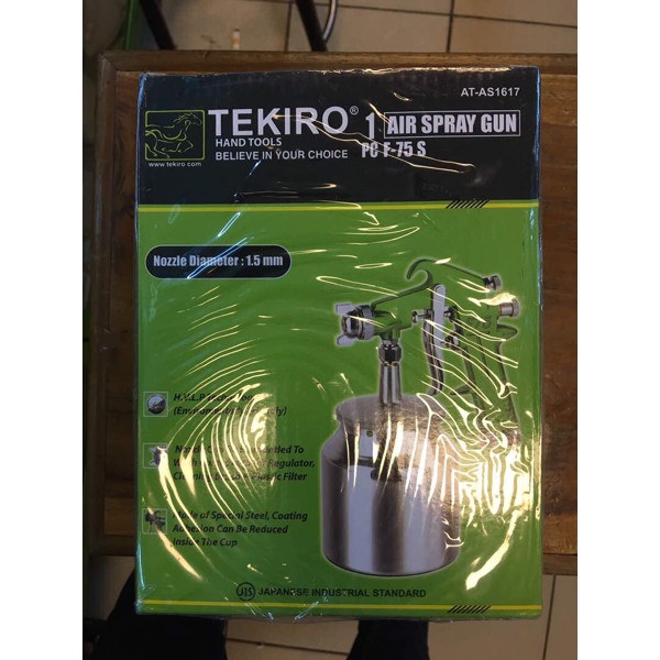 Air Spray Gun F-75 S Tabung Bawah TEKIRO