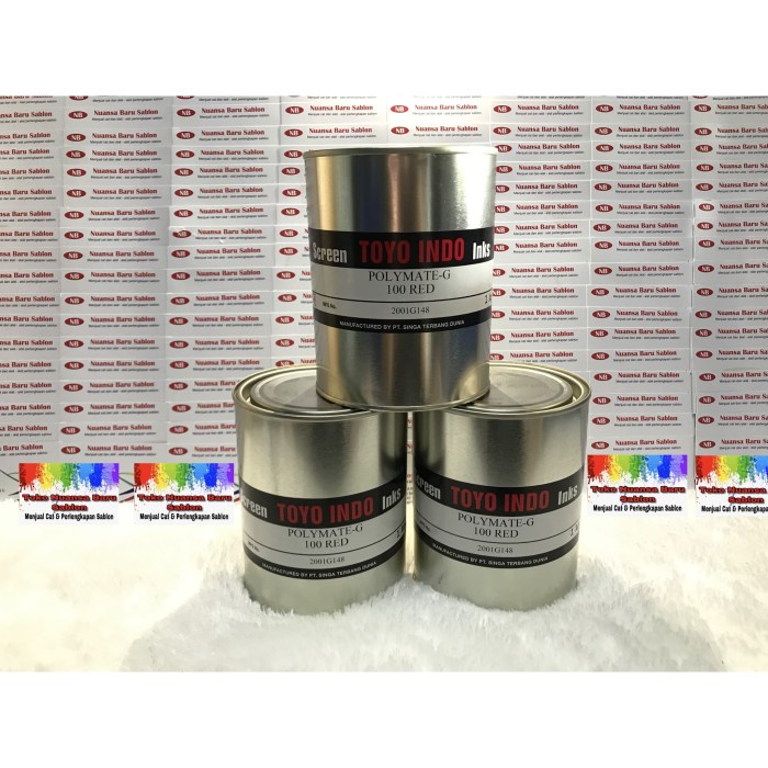 

Best Seller- TOYO INDO POLYMATE-G 100 RED (Cat Sablon Plastik)