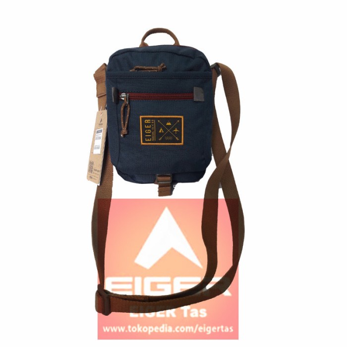 Tas Selempang Eiger 7391 Portege Pounch Navy - Tas Selempang Pria