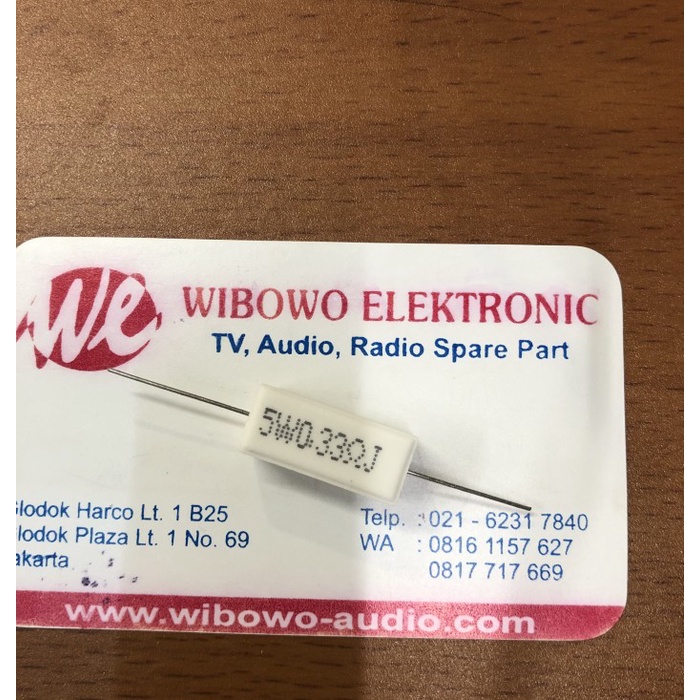 Resistor 5w 0,33ohm 5watt 0.33ohm resistor kapur WB27