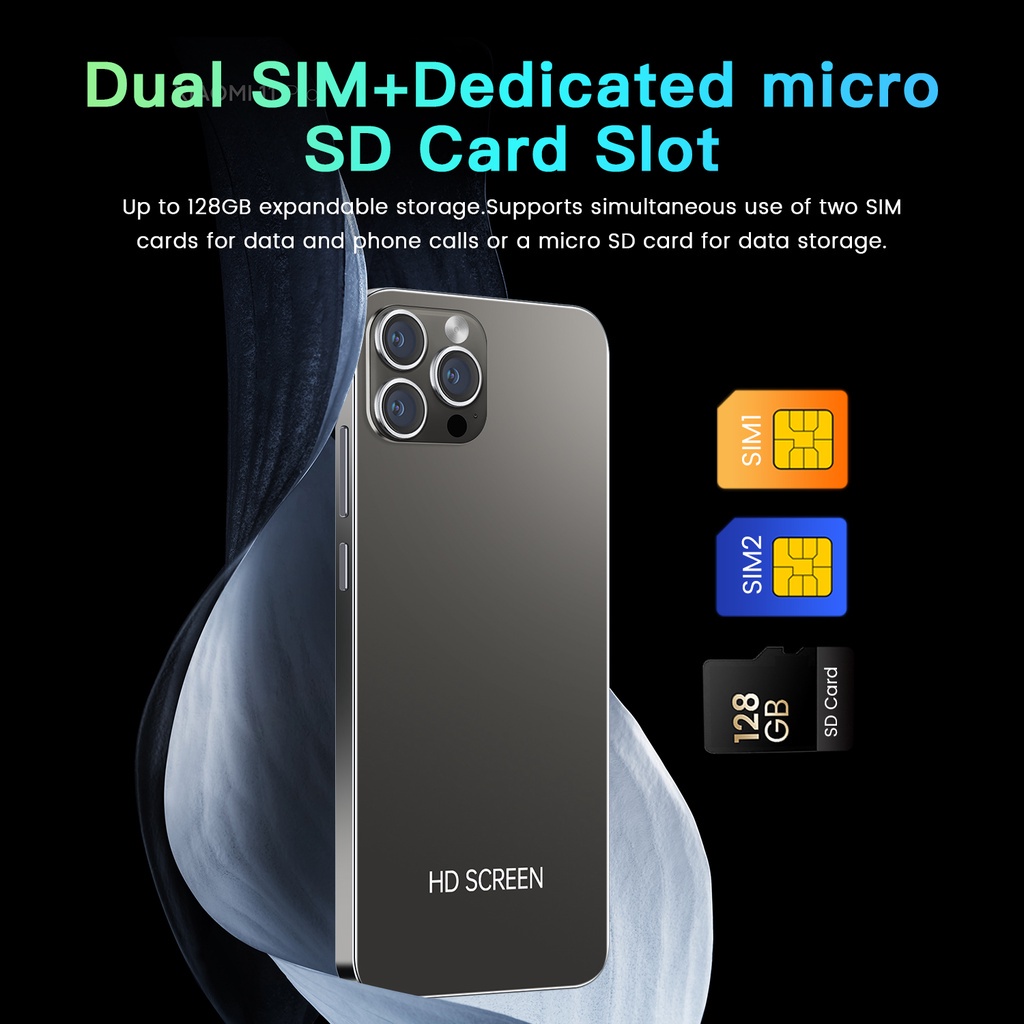 【Bisa COD】lPhone i14 Pro Max Handphone Asli 7.5lnci 12GB RAM+512GB ROM HD Kamera Dual SlM Dual 5G WiFi Smartphone Siswa Belajar Ponsel dual card dual standby gaming phone hp murah M|STER|B0X FUJI33shop-8