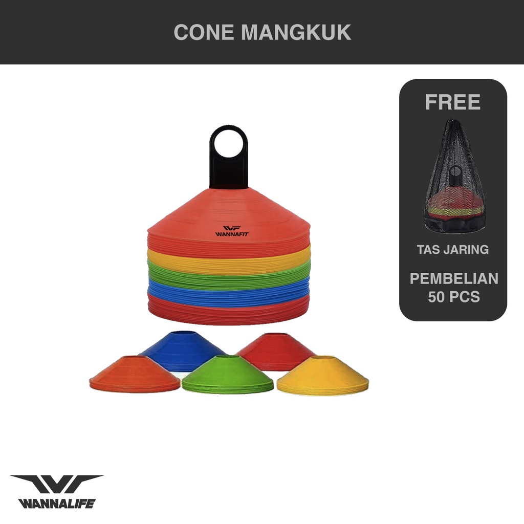 Cone Mangkuk Alat Olahraga Latihan Kun Ma1ngkok Marker Sports 005