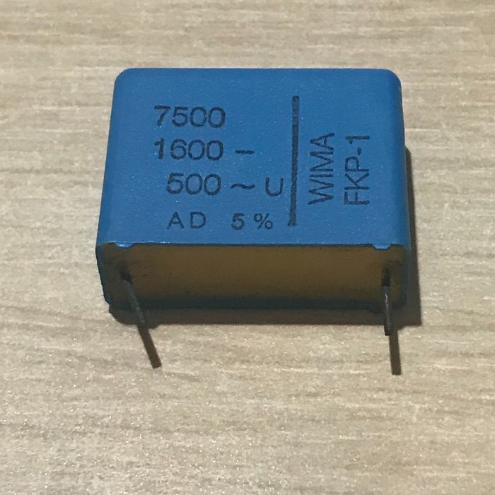 PART2 KAPASITOR MKT MKP 7500pF 7.5nF 0.0075uF 1600VDC 500VAC WIMA FKP-1