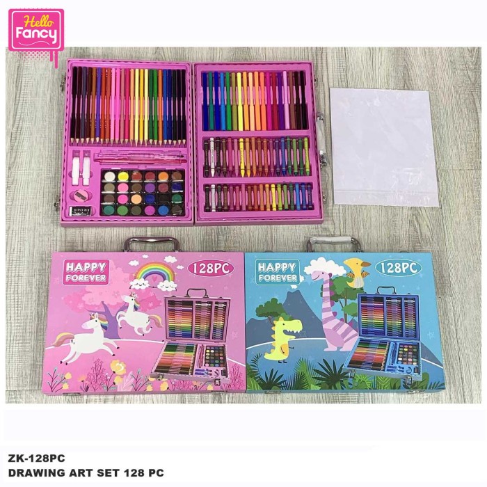 

Drawing Art Set Crayon Alat Tulis Melukis 128 Pcs / Crayon Krayon Set
