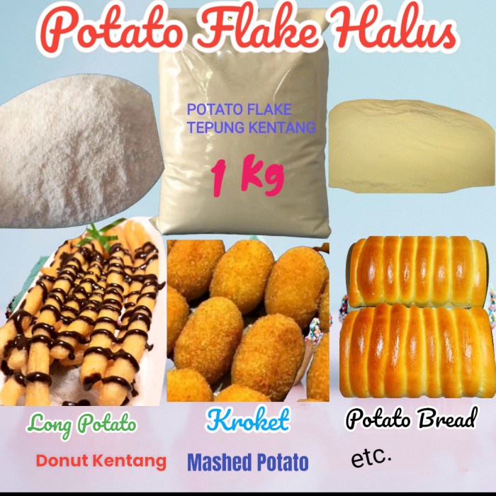 

Promo Termurah Tepung kentang/Potato Flake Kemasan 1 kg