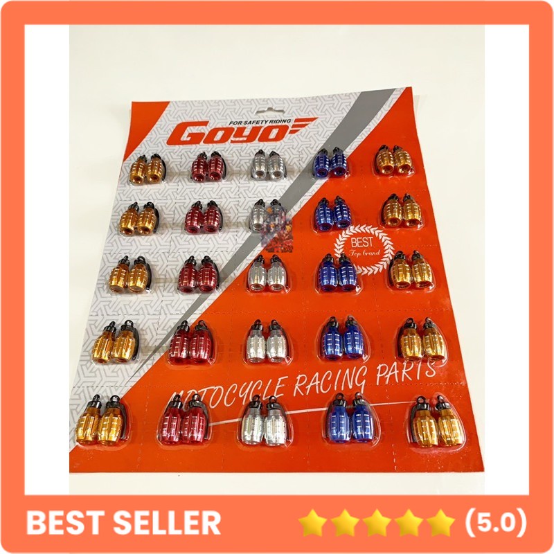 TUTUP PENTIL BAN VARIASI MOTOR/MOBIL/SEPEDA MTB MODEL BOM GRANAT UNIVERSAL