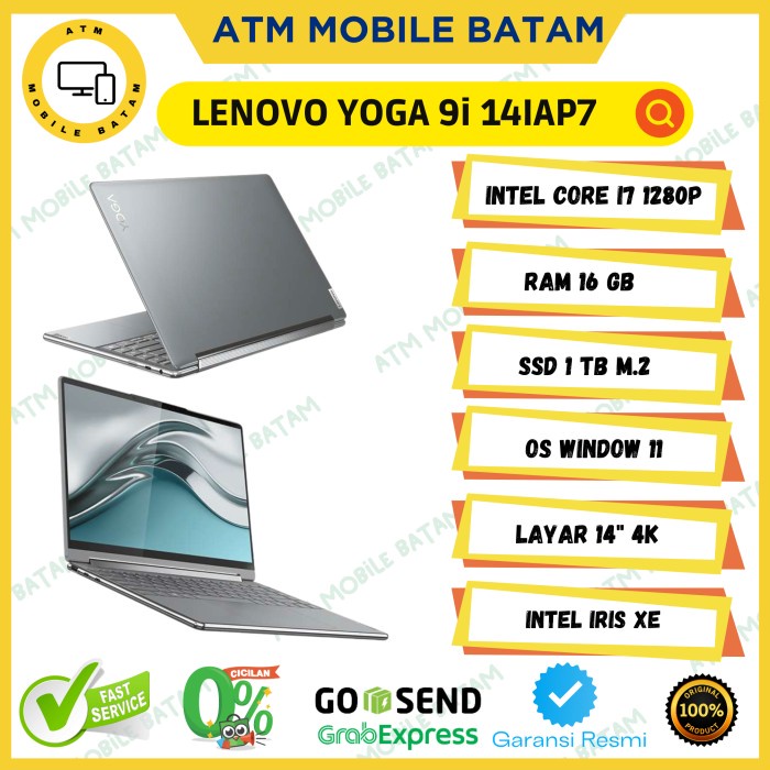 Lenovo Yoga 9i 14IAP7 Laptop 2 in 1 [Core i7 1280P EVO/16GB/SSD TB/W11 - OATMEAL