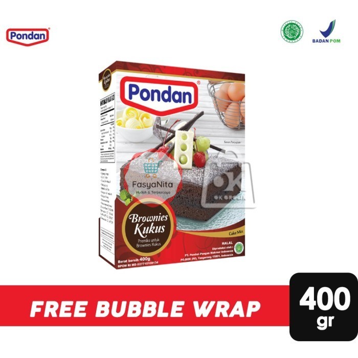 

Pondan Tepung Premiks Brownies Kukus (400gr) - FasyAnita Mart Denpasar