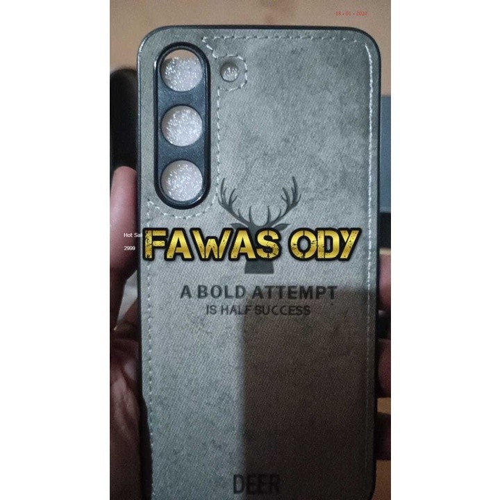 Case Cloth Jeans / Casing Cover Leather Tpu Canvas Rusa Casing SAMSUNG S23 5G / SAMSUNG S23 BIASA