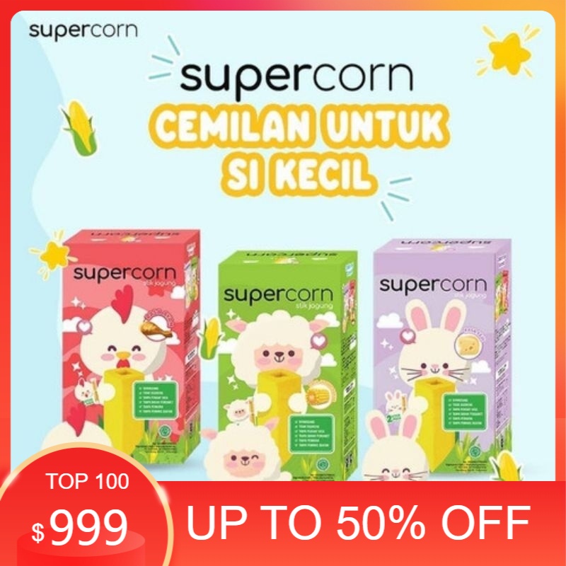 

Supercorn Stick Jagung 10gram (1pack isi 12)