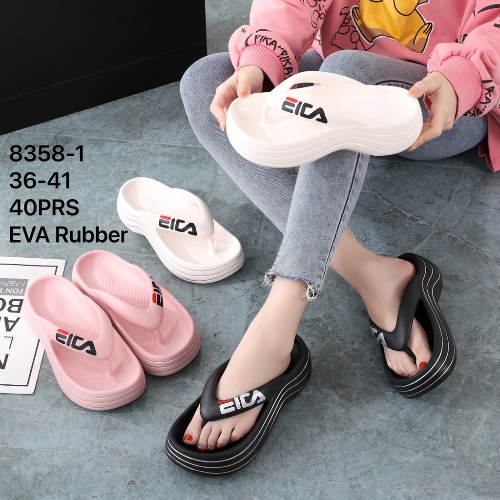 Sandal Jepit Wanita Wedges / Sandal Tinggi Eva Balance 8358-1
