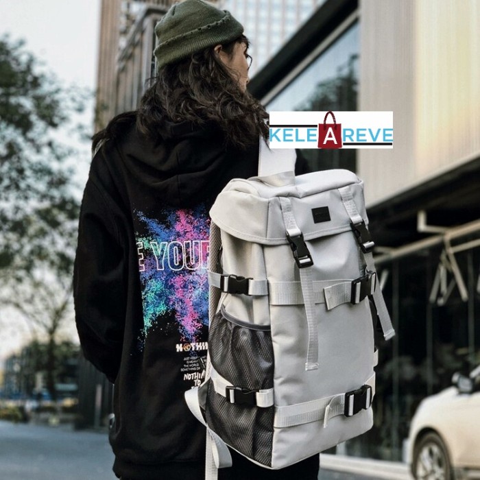TAS RANSEL PRIA BUKAN EIGER MURAH POLO BACPACK GENDONG SEMI CARRIER - Putih