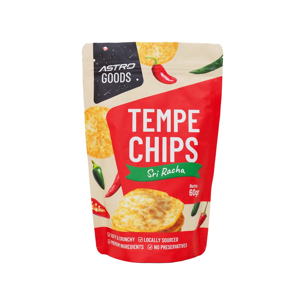 

Astro Goods - Keripik Tempe Sri Racha Sauce 60gr