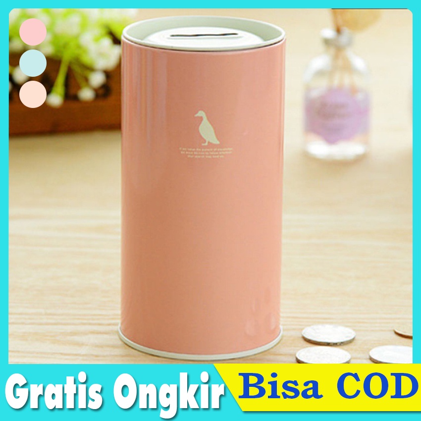 Celengan Warna Permen Hewan Celengan Logam Kaleng Serba Serbi Lucu Kaleng Penyimpanan Kaleng Kado Ka