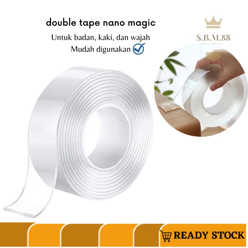 

SM88 -D410- Double Tape Isolasi Selotip 2 Sisi - Double Tape Multifungsi