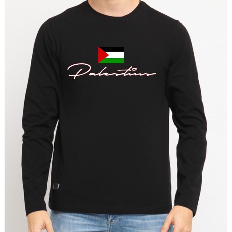 kaos lengan panjang palestina // kaos palestine