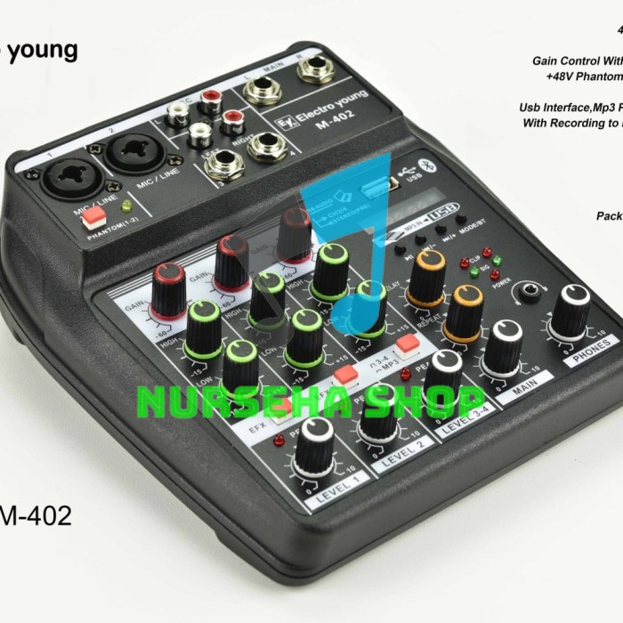 MIXER ASHLEY M402 4 CHANEL MIXER ASHLEY RESMI ASHLEY