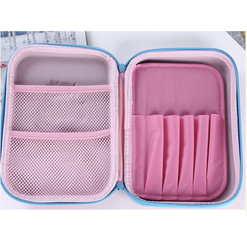 

2A Tempat Pensil 3D Timbul Anak Karakter Motif Lucu Bahan EVA Waterproof / Kotak Pensil Anak Sekolah Silikon Alat Tulis