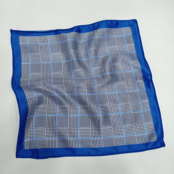 best -pocket square biru motif pria hanky sapu tangan jas blazer import - B x