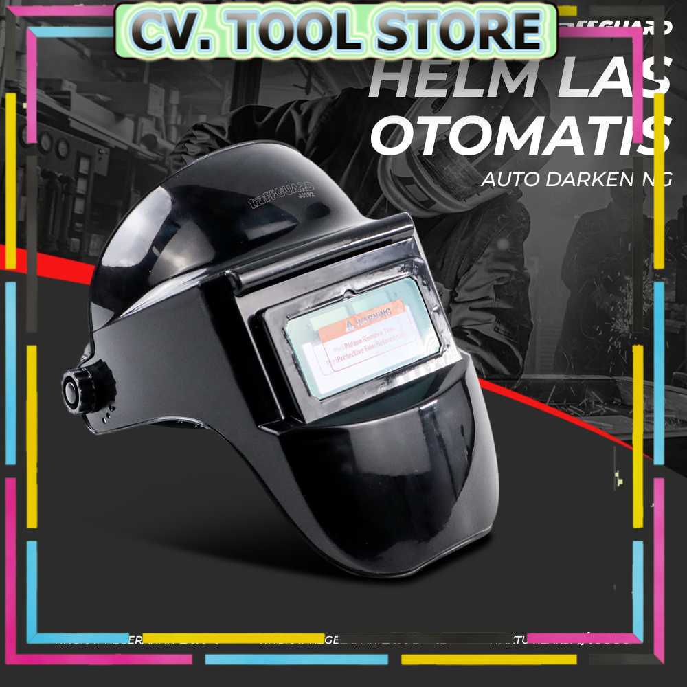 TOOL STORE - TaffGUARD Helm Las Otomatis Auto Darkening Solar Welding Helmet - JJ192