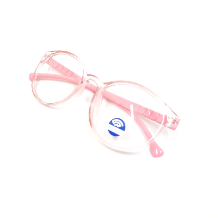 kacamata frame bulat anti radiasi anak - Hitam