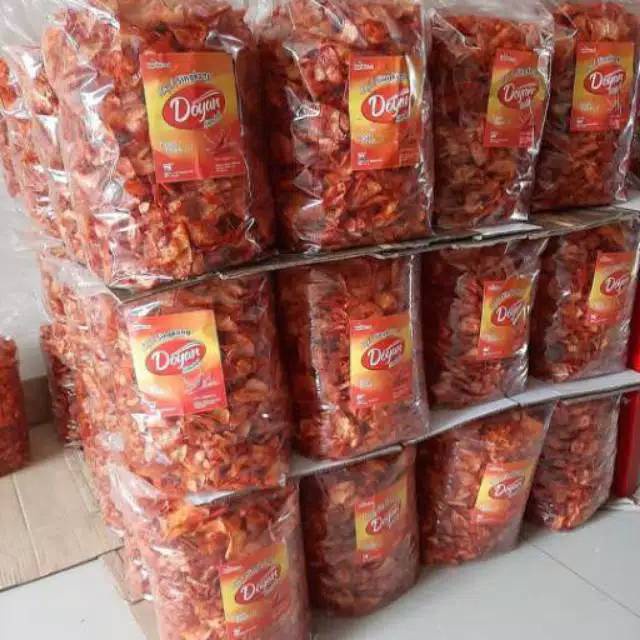 

TERMURAH 1 Kg KRIPIK SINGKONG SAMBAL BALADO PEDAS Snack KRISIS SIAP NYEMIL SAJI