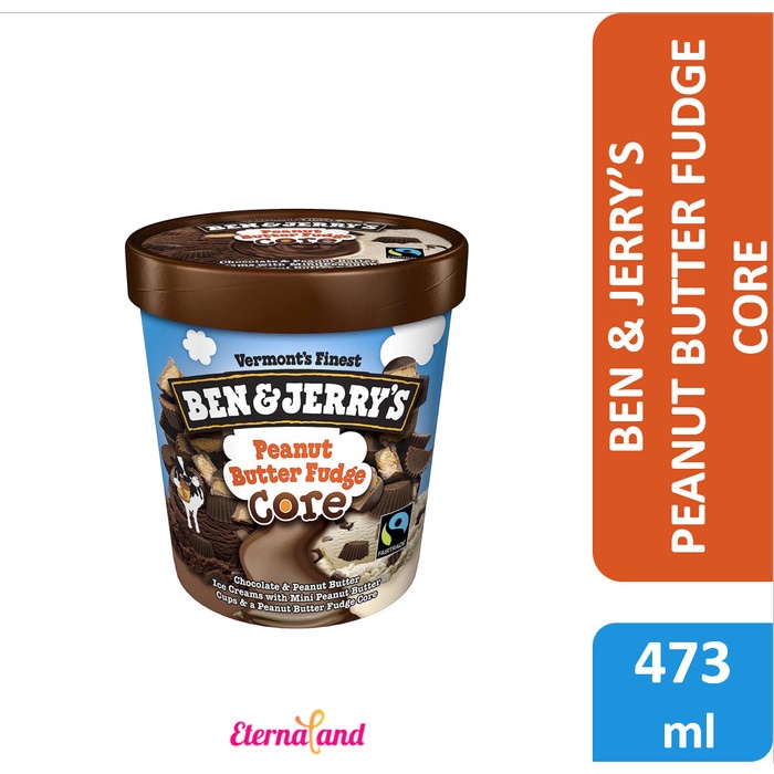 

Ben & Jerry Peanut Butter Fudge Core Ice Cream - es krim ben n jerry