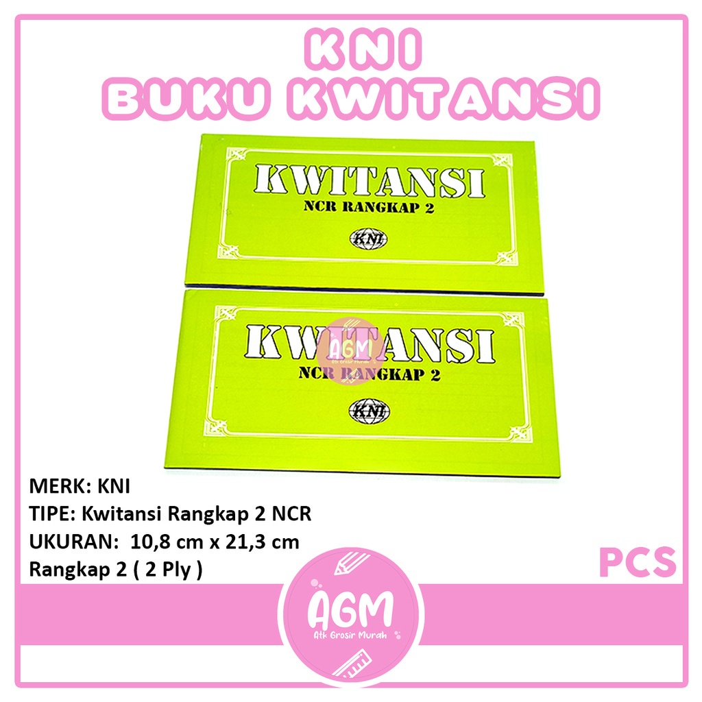 

KNI - Buku Kwitansi Rangkap 2 NCR - Pcs