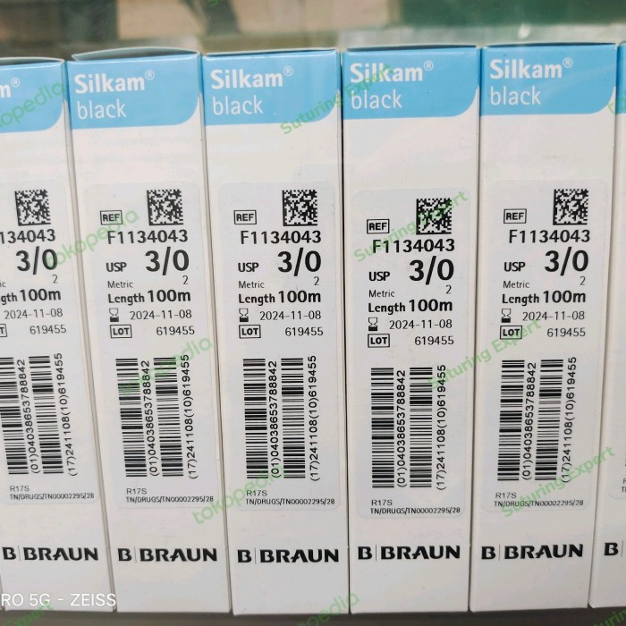 Silk 3/0 B-Braun Roll  Silk, Benang Roll, benang operasi