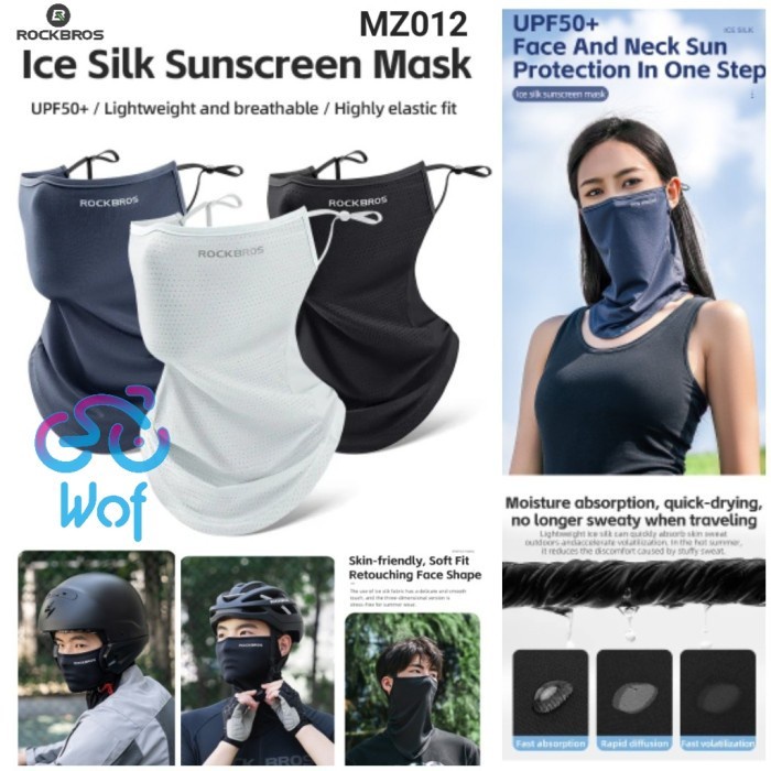 ROCKBROS MZ012 Face Mask
Masker Wajah Balaclava Sepeda
Motor Scarf ROCKBROS Ice Silk Cooling Sunscre