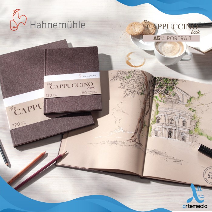 

Buku Sketsa Hahnemuhle The Cappuccino A5 Hard Cover Sketchbook