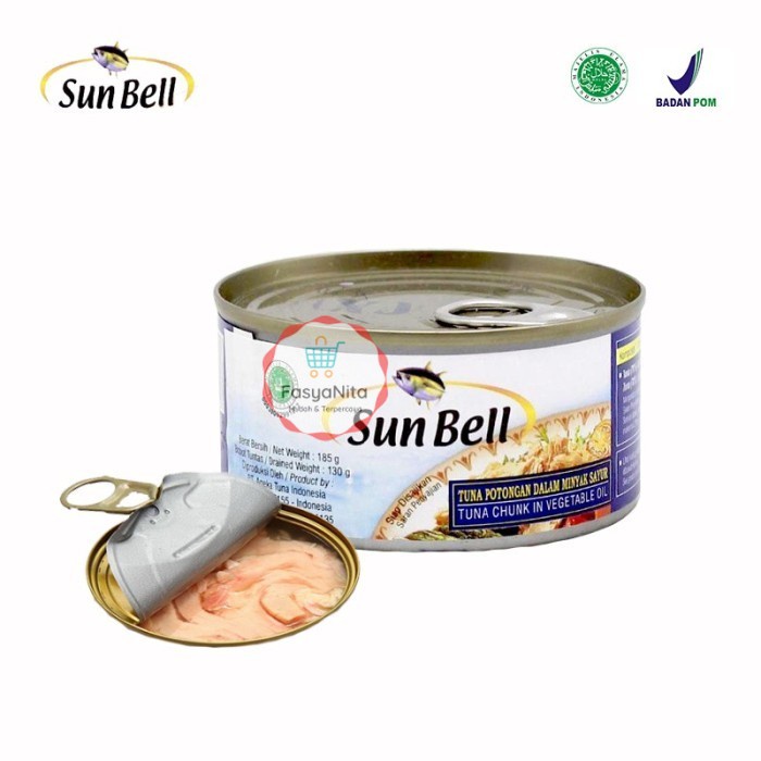 

Sun Bell Tuna Potongan / Tuna Chunk In Vegetable Oil [185 gr] - FasyAnita Mart Denpasar