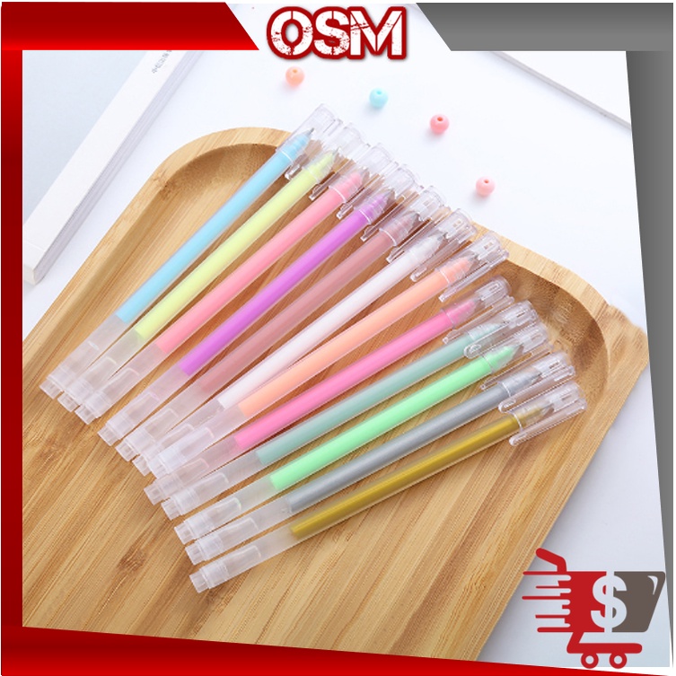 

OSM - S5803 Pulpen Gel Warna / 1 Pcs Pena Gel Warna Warni / Pena Pulpen Gel / Pena Siswa Stabilo / Pena Stabilo Alat Tulis Siswa