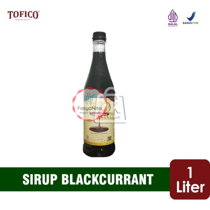 

Sirup Blackcurrant Tofico / Blackcurrant Syrup (Botol Plastik 1 Liter) - FasyAnita Mart Denpasar