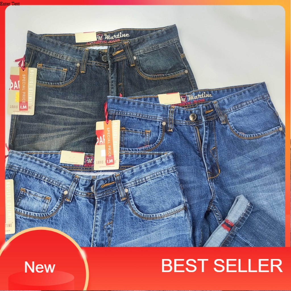 Celana Jeans Lois Martine Pria Original Panjang Size 28-38 Asli 100% Premium Standar Reguler Model Terbaru 2023/ Number One