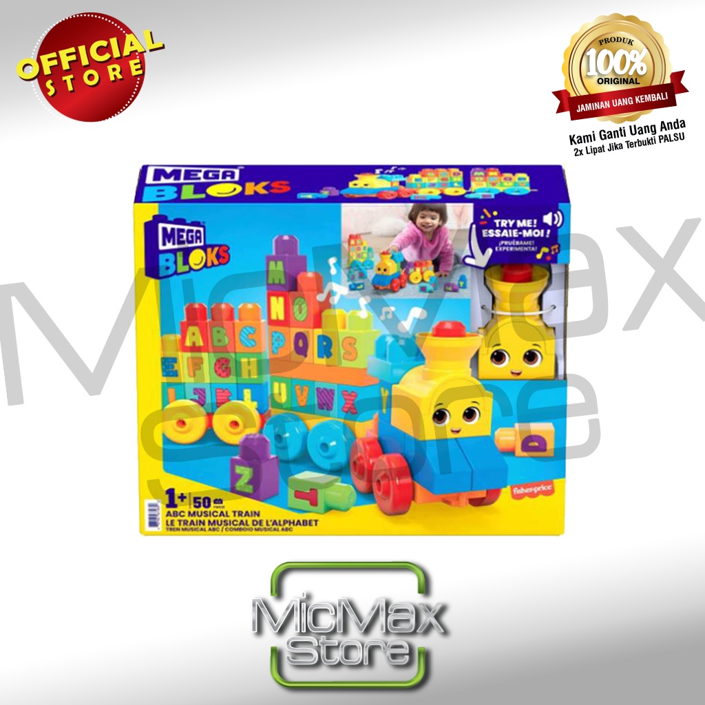 Mega Bloks MEGABLOKS FISHER PRICE  ABC Musical Train FWK22