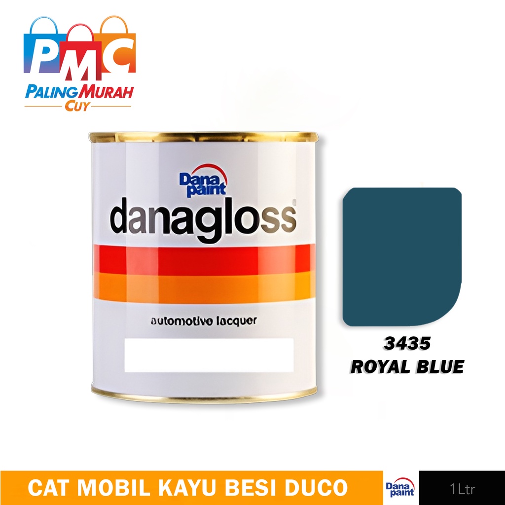 DANAGLOSS NC 3435 ROYAL BLUE - Cat Mobil Kayu Besi Duco