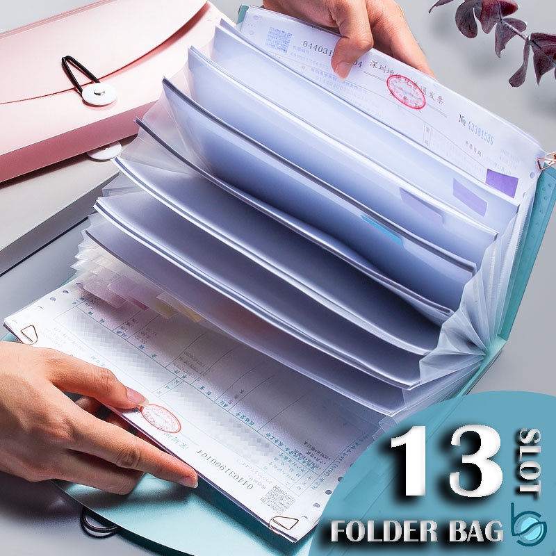 

Tempat File/Dokumen 13 Sekat/Document Folder Bag Premium Quality 13 Slot - Best Stationary